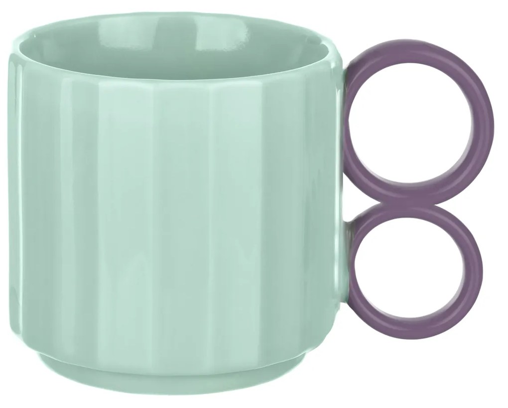 Tazza azzurra in porcellana 360 ml Handly