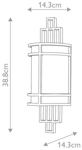 Feiss FE-FUSION1-PNBR - Applique FUSION 1xE27/60W/230V