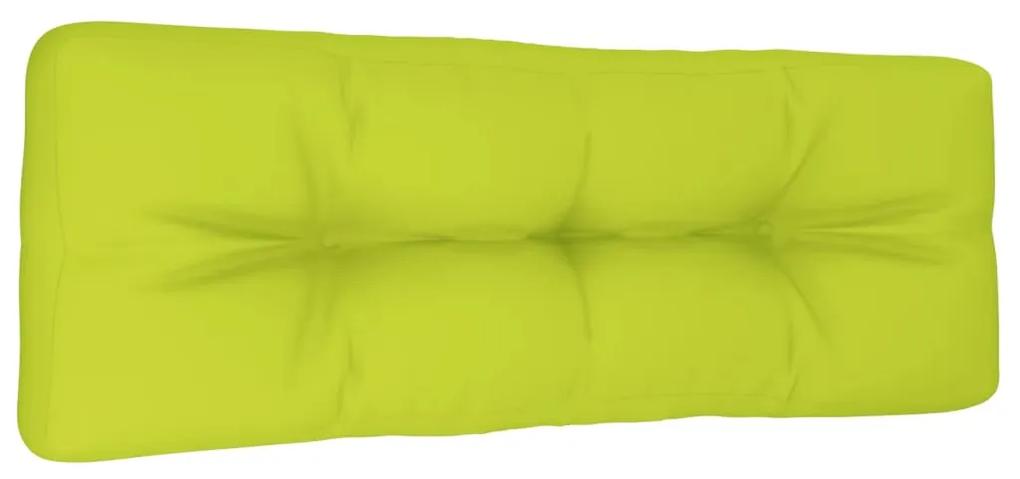Cuscino per Pallet Verde Brillante 120x40x12 cm in Tessuto