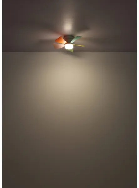 Globo 03609B - Ventilatore da soffitto LED dimmerabile HINES 10W/230V 3000-6500K + telecomando