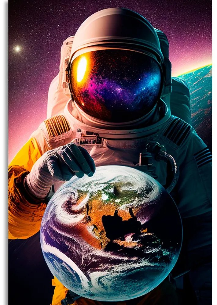 Stampa su tela – Cosmonauta in atmosfera sconosciuta