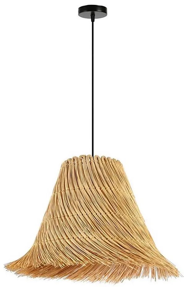 Immax 08273L - Lampadario a sospensione con filo NATURALEZA 1xE27/40W/230V diametro 45 cm rattan
