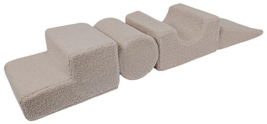 Gioco per psicomotricità grigio in tessuto 4 pz altezza totale 30 cm 45x170 cm Montessori – Meowbaby