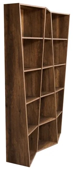 Libreria Trek 3 elementi Noce