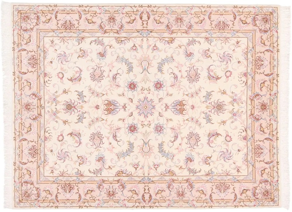 Tabriz Tappeto persiano 200 x 150 Rosa (Iran) Annodato A Mano