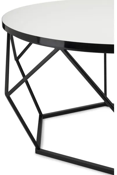 Tavolino DIAMOND 40x70 cm bianco/nero