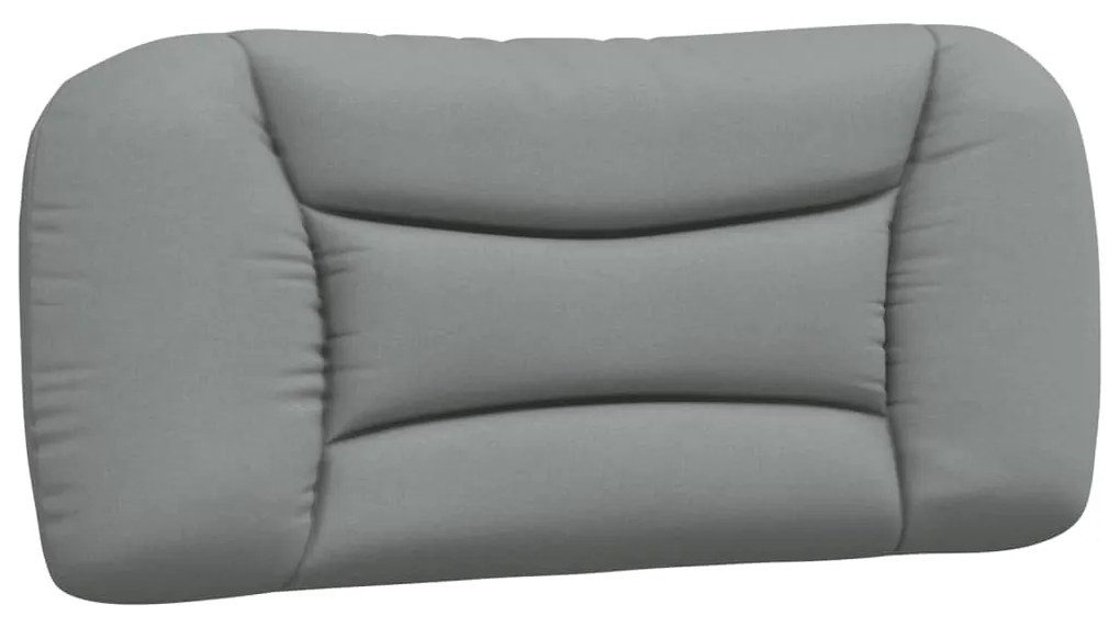 Letto con materasso grigio chiaro 90x190 cm in tessuto