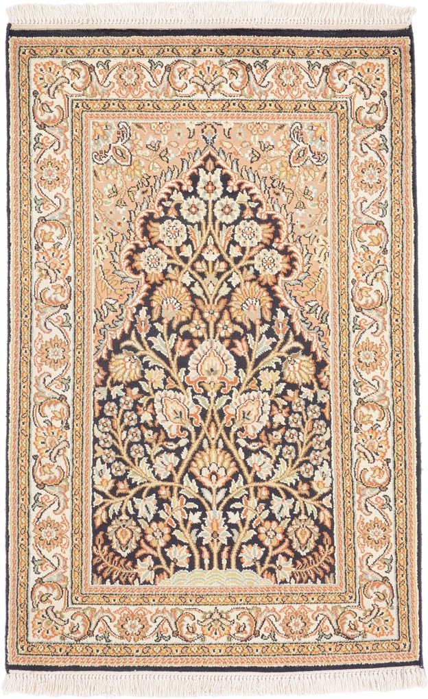 Cashmere Silk Tappeto 100x60 (Indian) Annodato A Mano