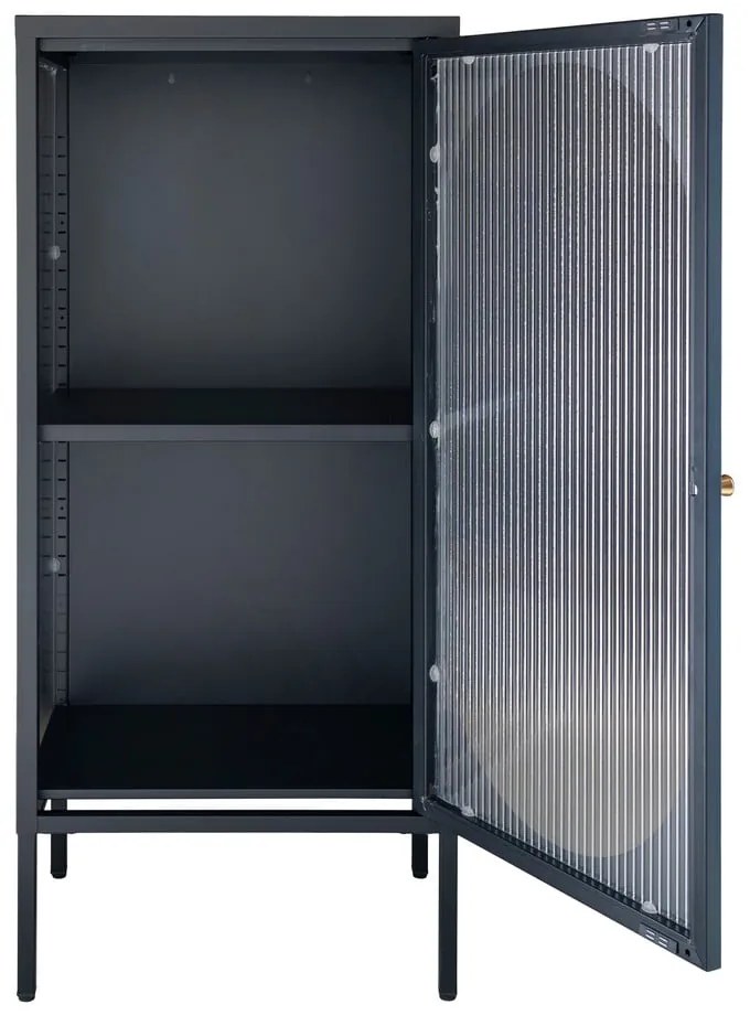 Vetrina in metallo nero 50x110 cm Adelaide - House Nordic