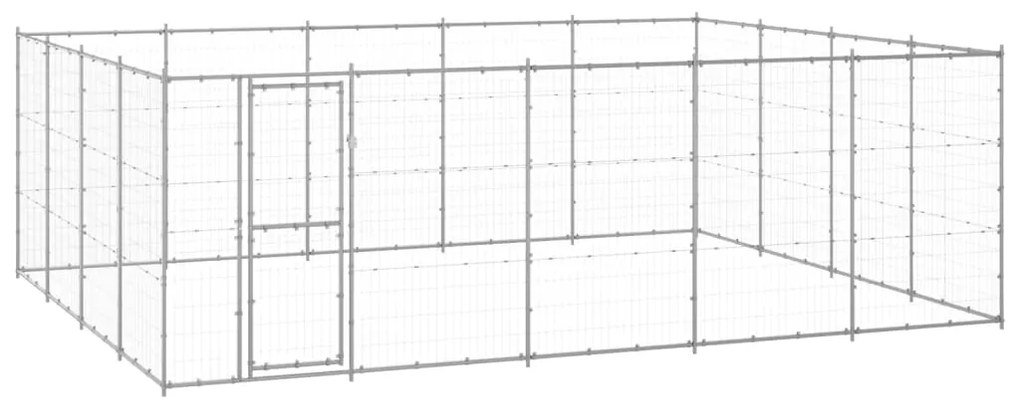 Gabbia Per Cani Da Esterno İn Acciaio Zincato 24,2 M² /