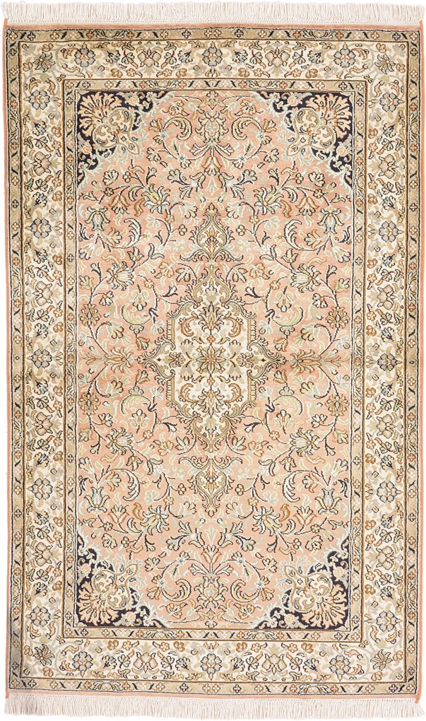 Cashmere Silk Tappeto orientale 130x80 (Indian) Annodato A Mano
