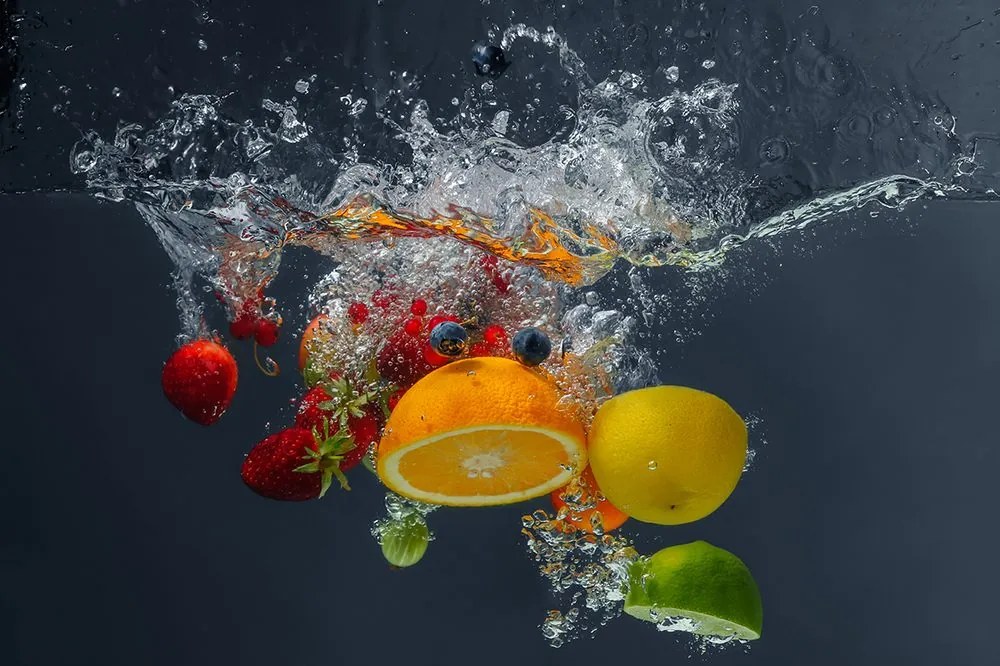 Carta da parati – Frutta nell'acqua