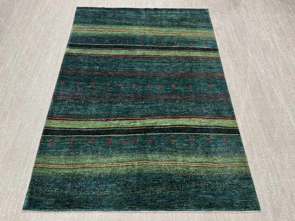 Loribaft Tappeto persiano 200 x 280 Verde (Iran) Annodato A Mano