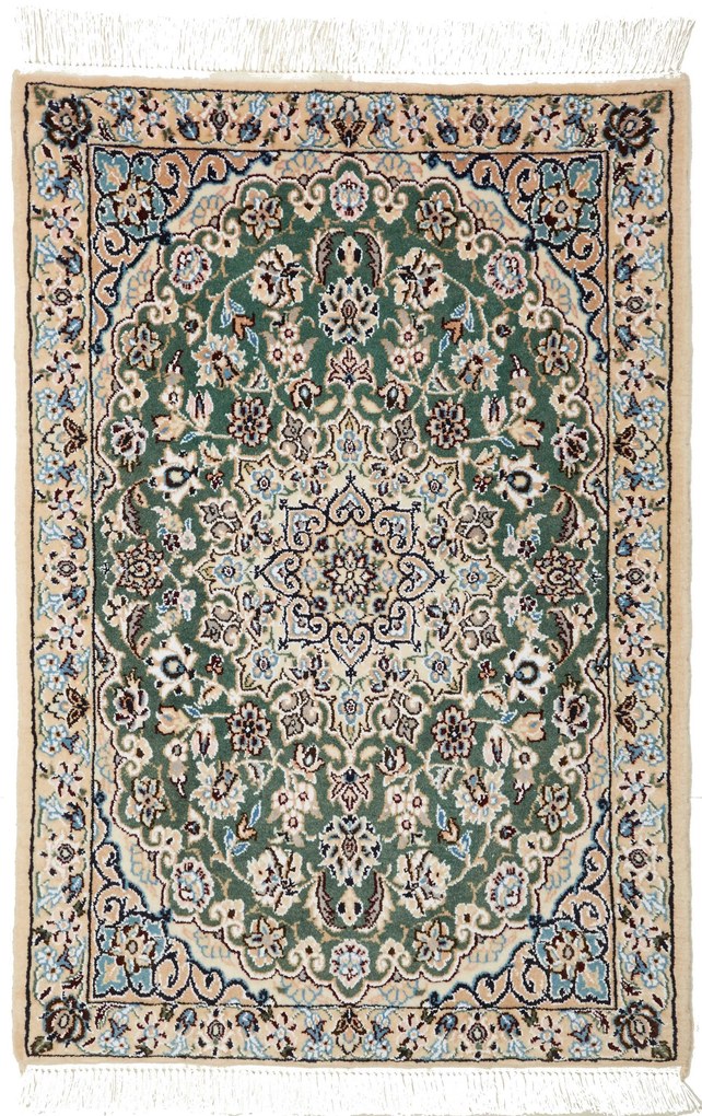 Nain Tappeto 90x60 (Iran) Annodato A Mano