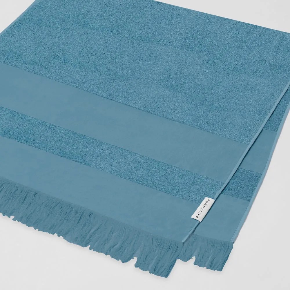 Telo mare in cotone blu, 175 x 90 cm Summer Stripe - Sunnylife
