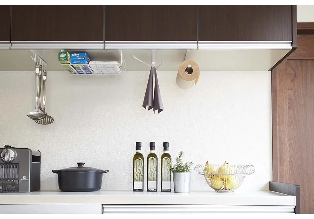 Porta asciugamani da cucina appeso bianco Yamazaki Tower - YAMAZAKI