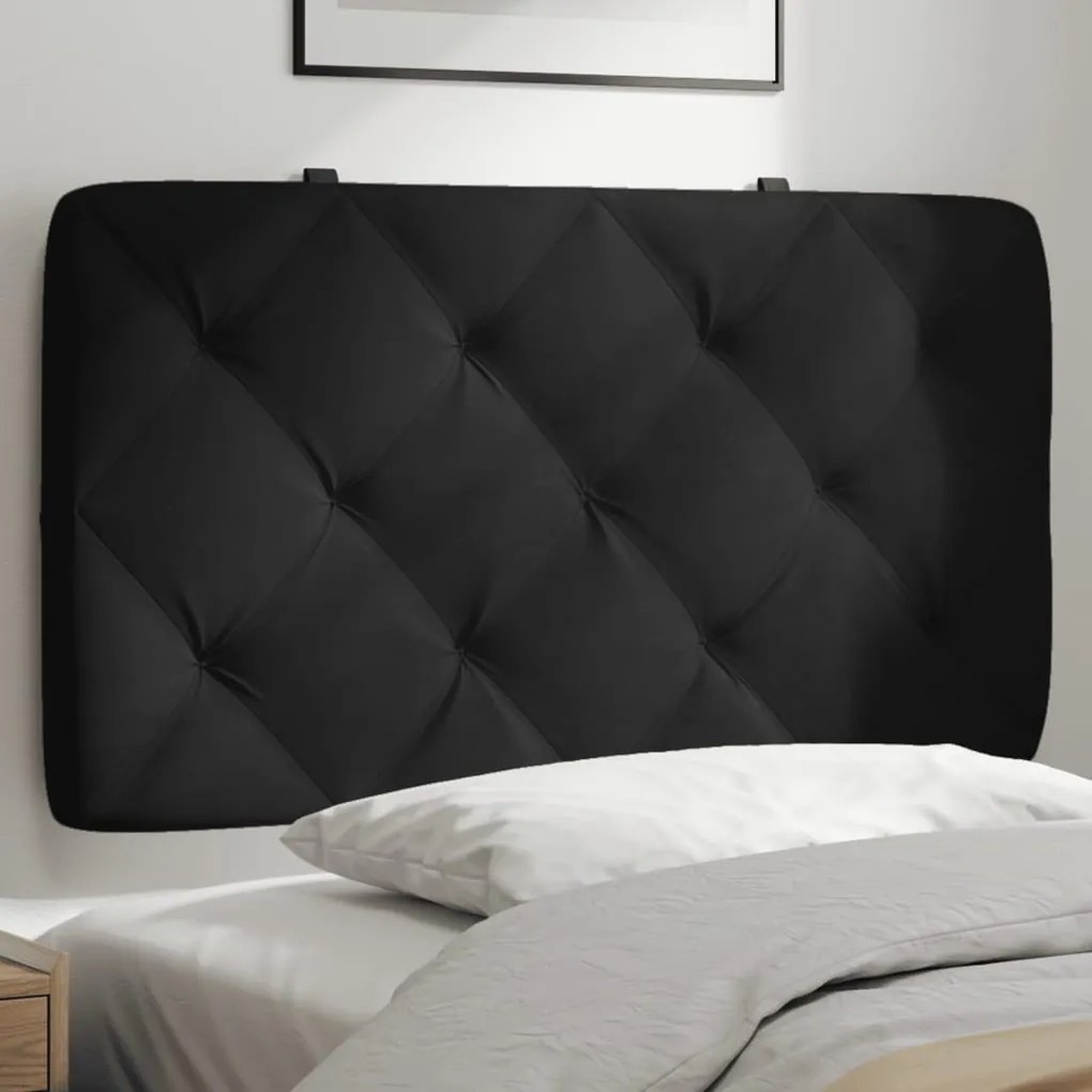 Cuscino Testiera Nero 80 Cm İn Velluto /