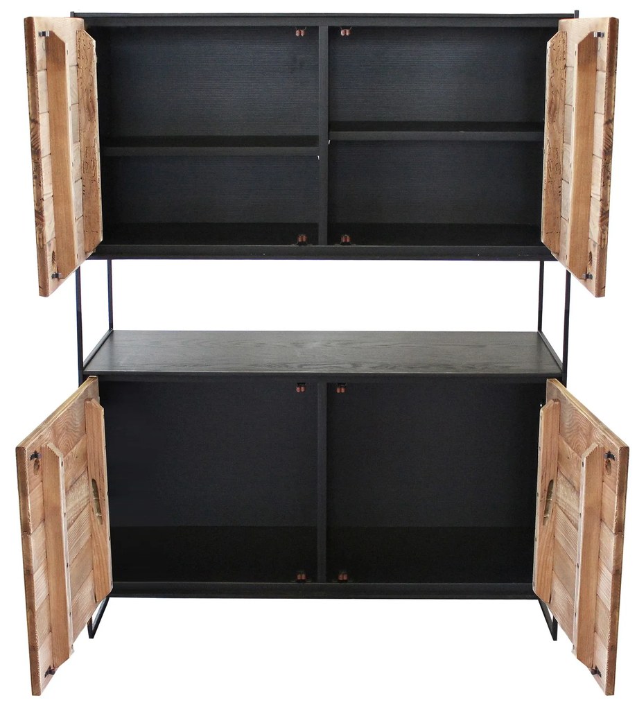 PINUS BLACK - credenza in legno massiccio