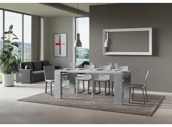 Consolle allungabile ROXELL Cemento 90x40/196 cm