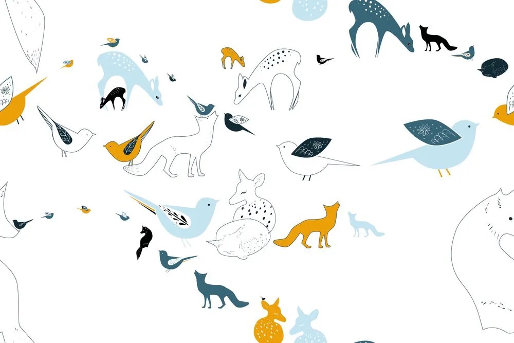 Carta da parati – Animali del bosco