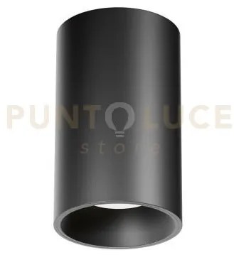 Gfa1503- faretto-plafoniera nero d.9,5cm a led 3000k 2187lm 25w
