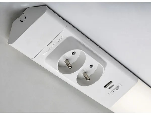 Rabalux 78042 - Lampada LED sottopensile con prese BILAL E LED/18W/230V 4000K 60 cm bianco