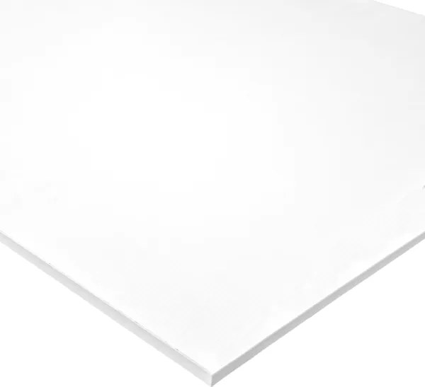 Piano quadrato per tavolo in laminato 80x80 cm Bianco Frassino
