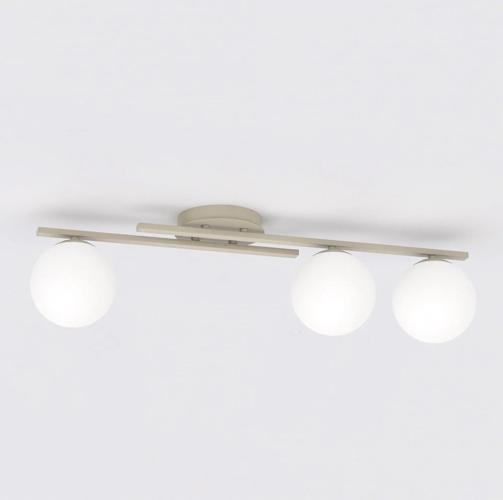 Lampada da soffitto KAIRO 3 3xE14 in Acciaio - Mokka