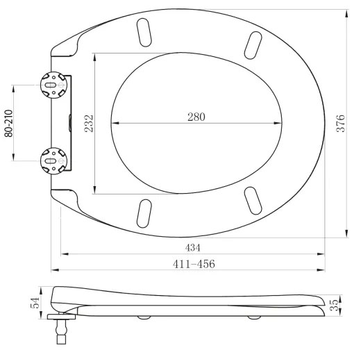 Sapho - Sedile WC ADINA SoftClose bianco