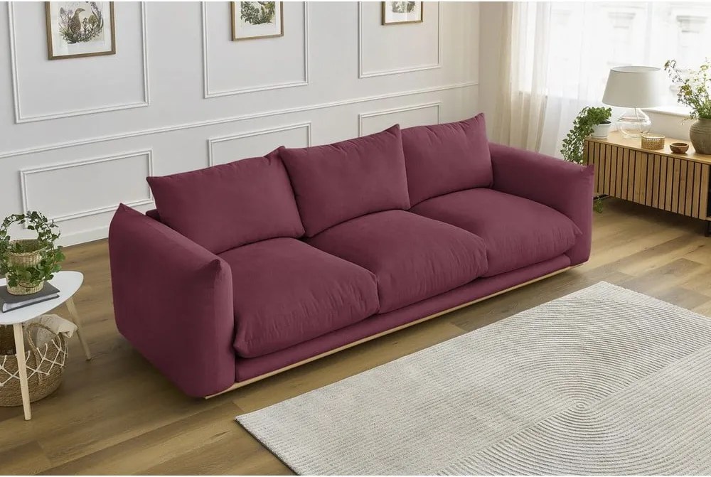 Divano burgundi 265 cm Ernest – Bobochic Paris