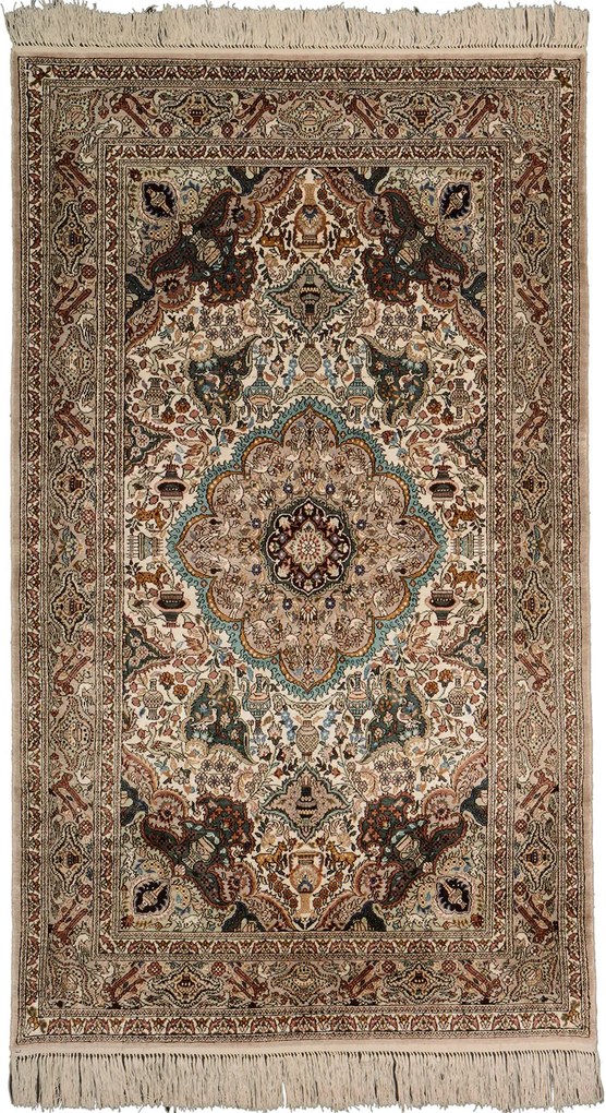 Hereke Tappeto orientale 150x90 Beige (Cina) Annodato A Mano