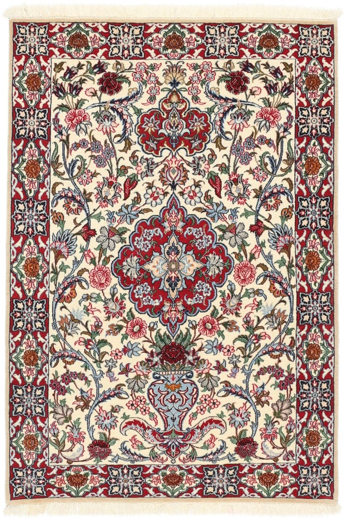 Isfahan Tappeto 120x80 (Iran) Annodato A Mano