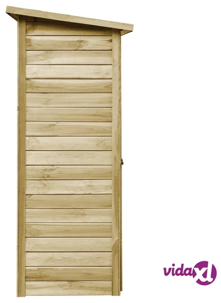 vidaXL Capanno Attrezzi da Giardino in Pino Impregnato 88x76x175 cm