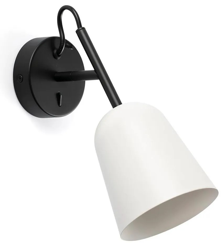 FARO 28258 - Applique STUDIO 1xE14/8W/230V bianco/nero