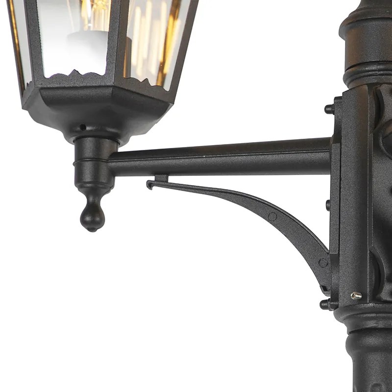 Lanterna da esterno in stile rustico nera IP44 - New Orleans 3