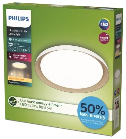 Philips - Plafoniera LED dimmerabile PEBBLO LED/10W/230V 2700K bianco