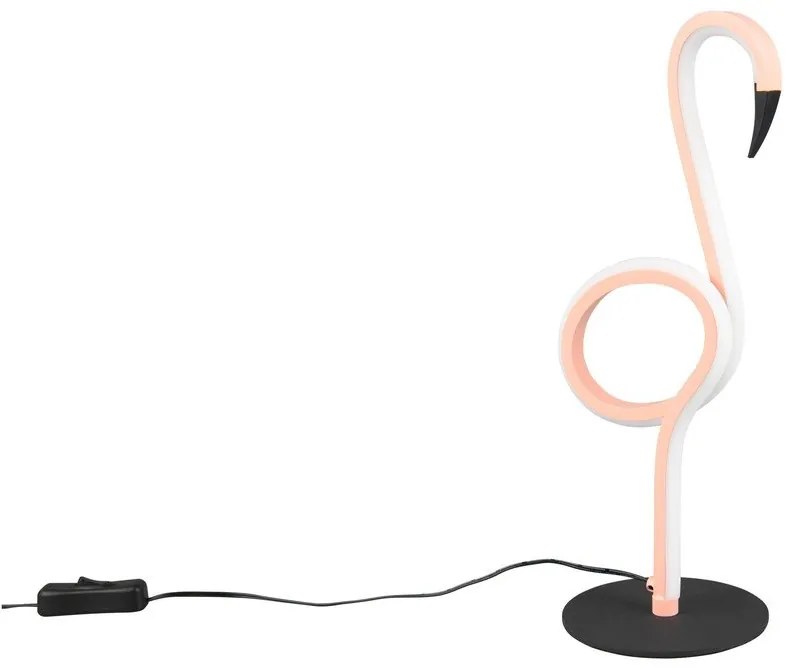 Lampada da tavolo rosa (altezza totale 35 cm) Ingo – Reality