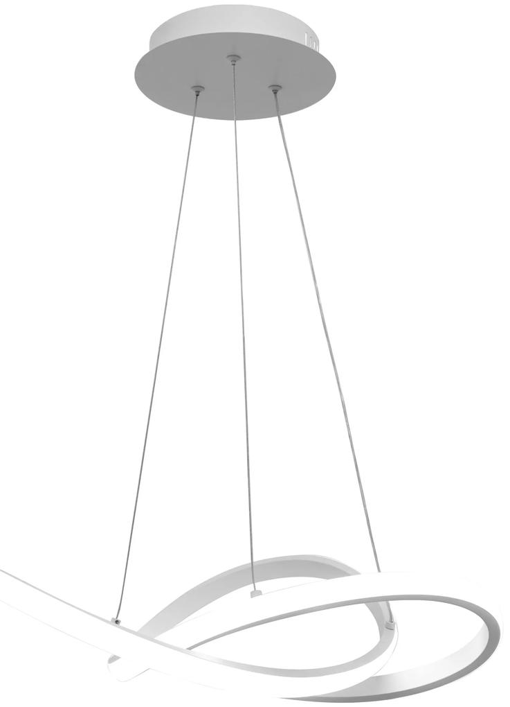 Lampada Da Soffitto Pensile Ring Moderno LED+Telecomando APP392-CP Bianco