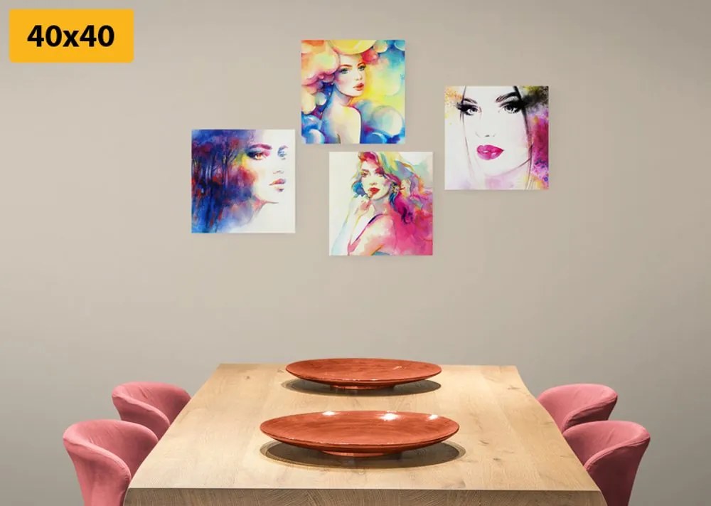 Set di quadri – Eleganza femminile a colori