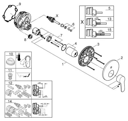 GROHE 24052002 - EUROSTYLE COSMOPOLITAN Rubinetto, cromo lucido