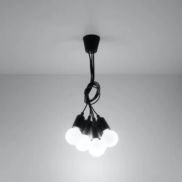 Lampadario a sospensione con filo DIEGO 5xE27/60W/230V