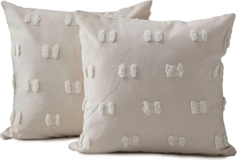 Federe decorative in set 2 pz 43x43 cm Tuffet – Mioli Decor