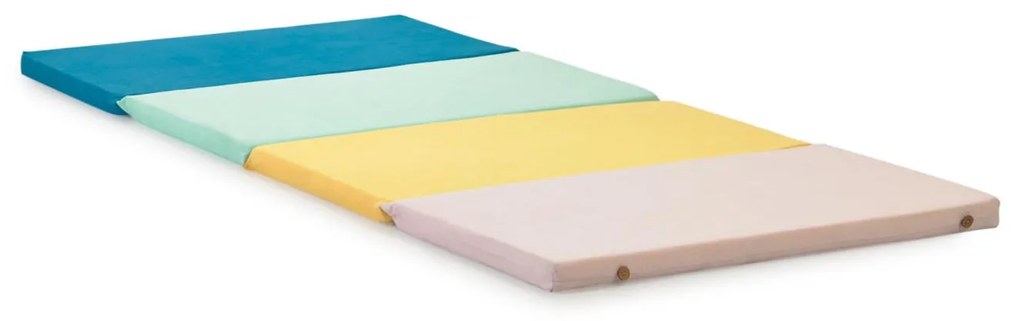 Kave Home - Materassino per bambini Agapita in cotone organico (GOTS) multicolor 60 x 160 cm