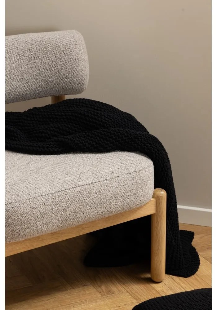 Poltrona beige in tessuto bouclé Burley - Actona