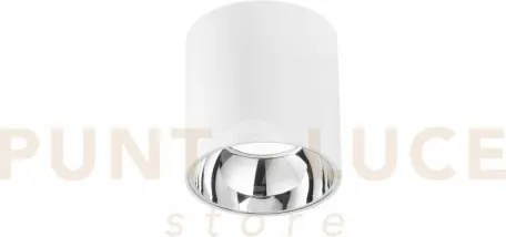 Plafoniera led mig bianca e cromo in acrilico e alluminio 20w 2000l...