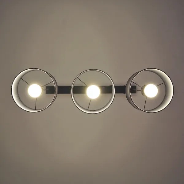 Lampadario a cavo ALBA 3xE27/15W/230V grigio