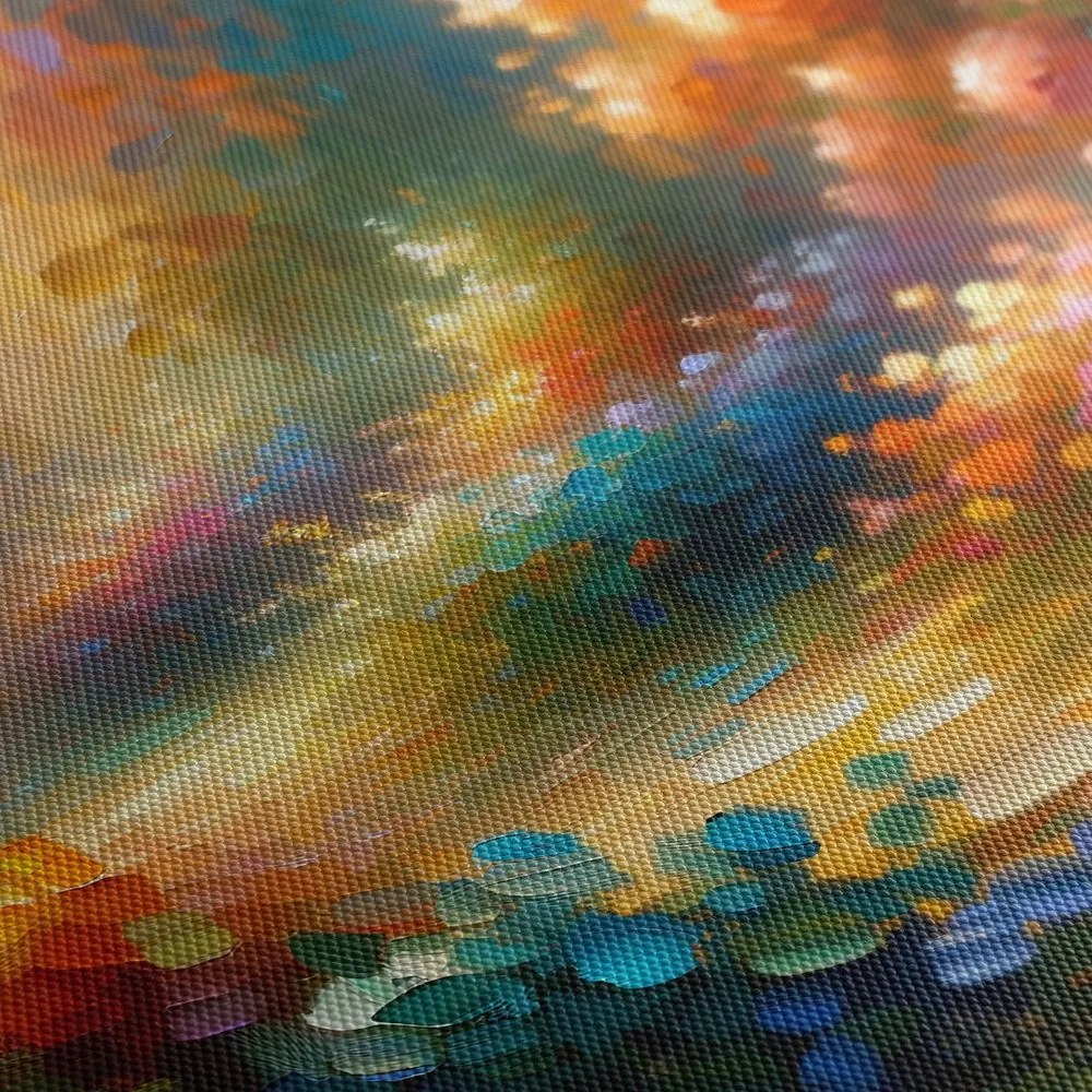 Quadro su tela – Sentiero tra i fiori