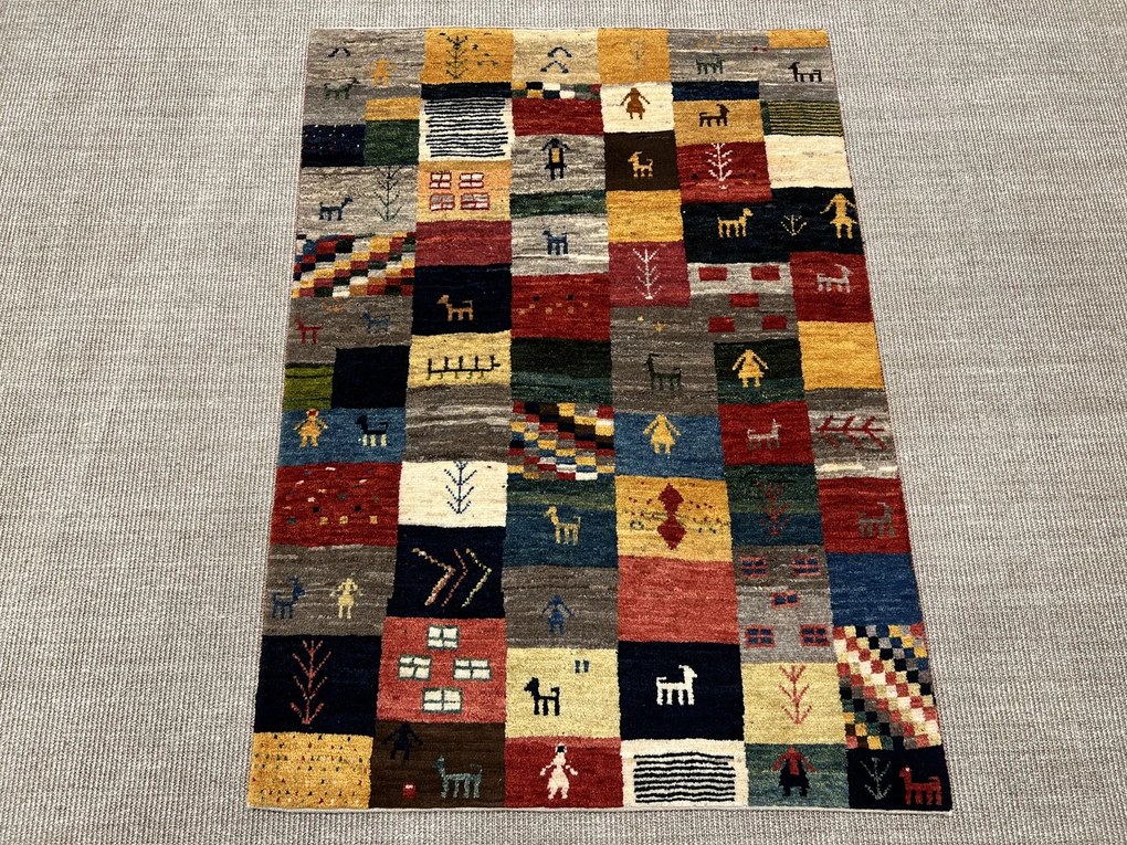 Gabbeh Tappeto persiano 100 x 140 (Iran) Annodato A Mano