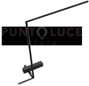 Tubular  lampada da tavolo tubolare singola nera opaca, led 4w, 320...