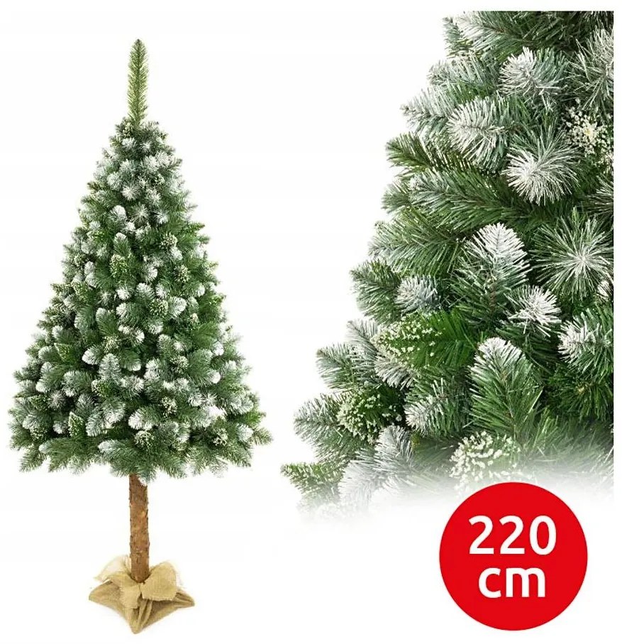 Albero di Natale su tronco di pino da 220 cm